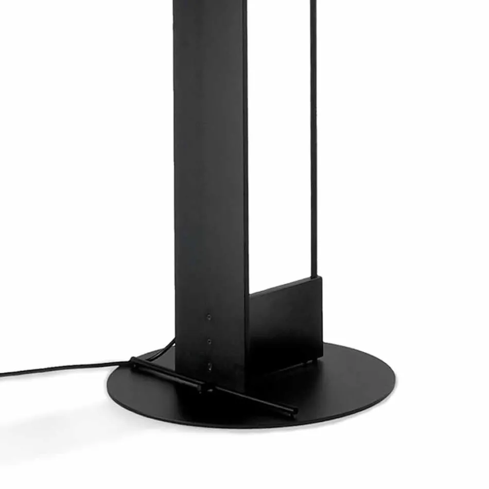 Lampada da Terra in Metallo Laccato con LED Integrato Made in Italy - Indra Viadurini