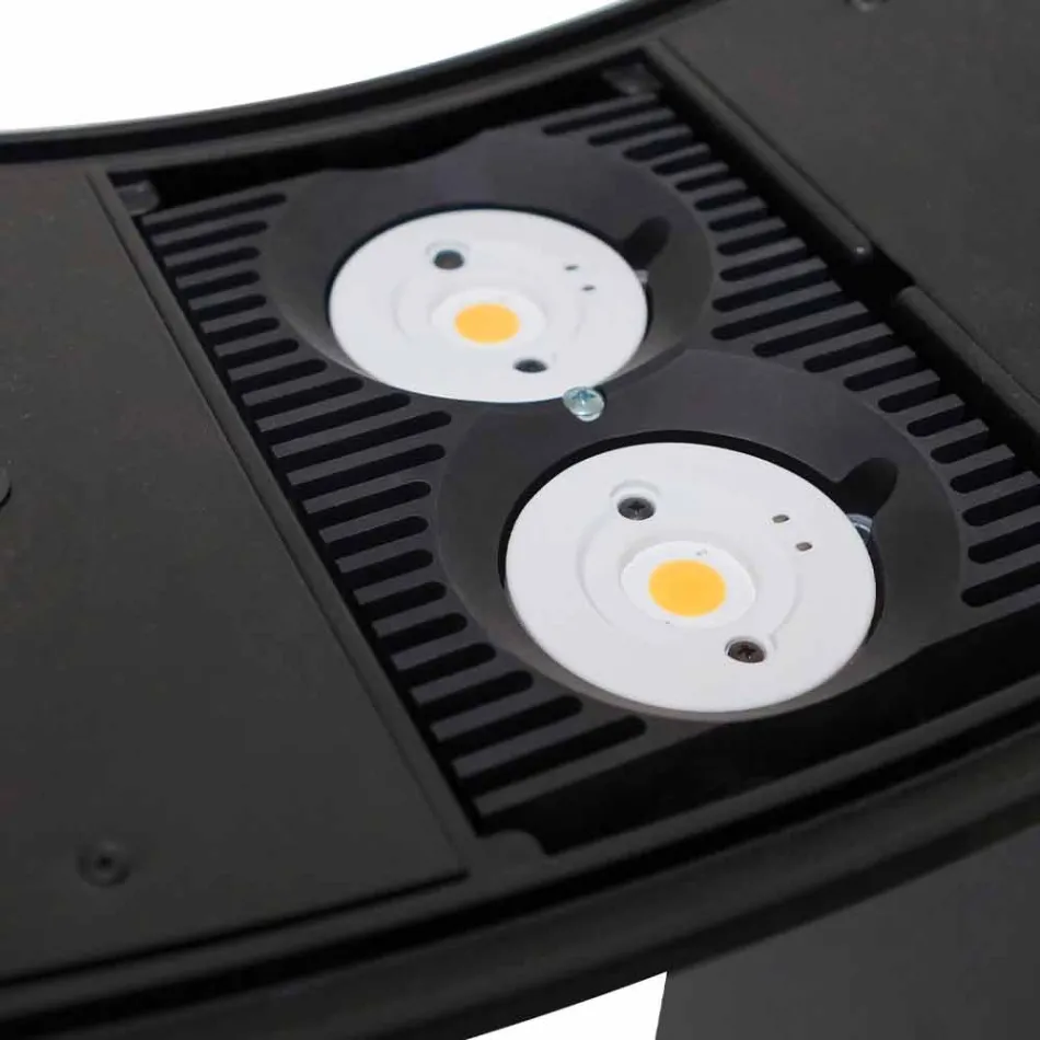 Lampada da Terra in Metallo Laccato con LED Integrato Made in Italy - Indra Viadurini