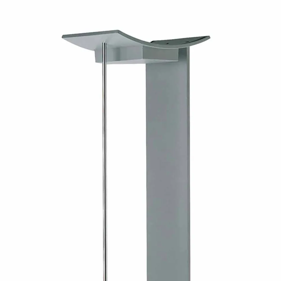 Lampada da Terra in Metallo Laccato con LED Integrato Made in Italy - Indra Viadurini