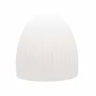 Lampada da Terra in Plastica Bianca Attacco Led, Solare o E27 Design - Massostar Viadurini