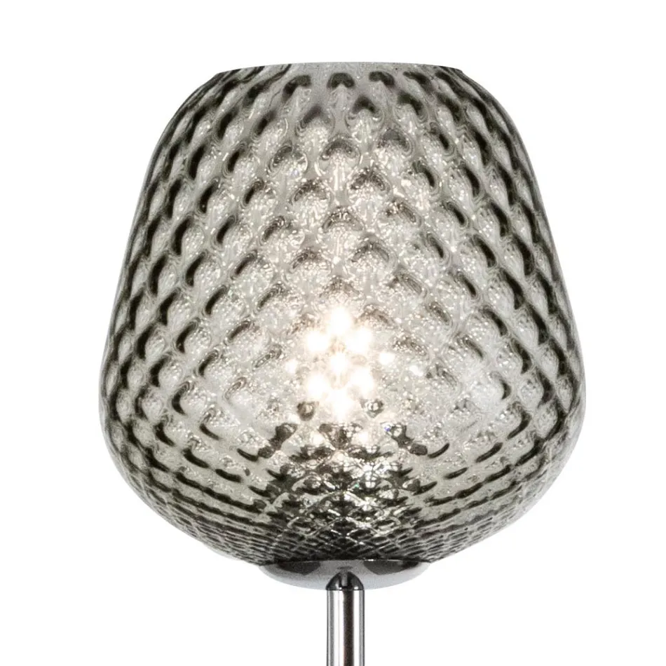 Lampada da Terra in Vetro Incamiciato o Trasparente Made in Italy - Elisia Viadurini
