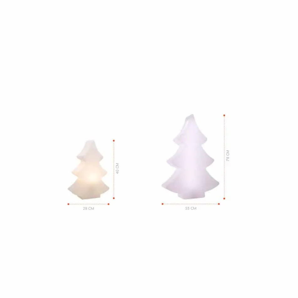 Lampada da Terra Led, Solare o E27 in Plastica Design di Natale - Alberostar Viadurini