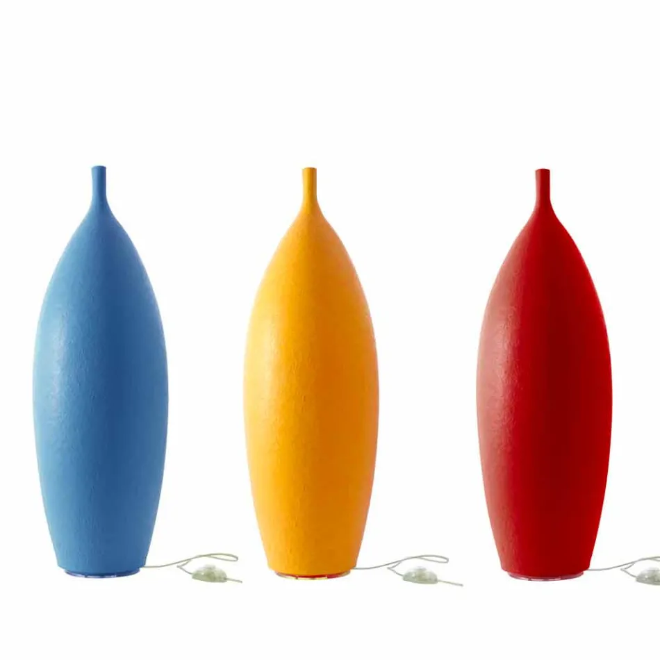 Lampada da terra moderna in nebulite In-es.artdesign Tank 2 H92cm Viadurini
