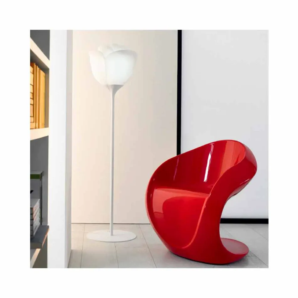 Lampada da Terra per Esterni di Design a Fiore in Plastica - Baby Love by Myyour Viadurini
