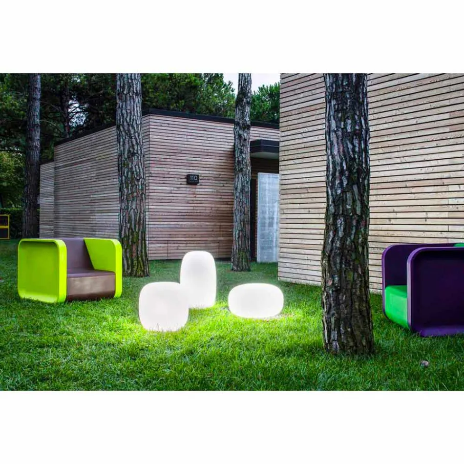 Lampada da Terra per Esterno Design in 3 Misure, 2 Pezzi - Pandora S by Myyour Viadurini