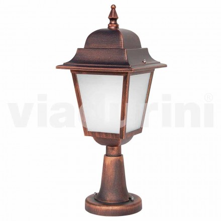 Lampada da terra per esterno in alluminio fatta in Italia, Aquilina Viadurini