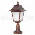Lampada da terra per esterno in alluminio fatta in Italia, Aquilina