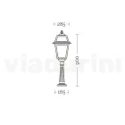 Lampada da Terra per Esterno in Alluminio Vintage Made in Italy - Doroty Viadurini