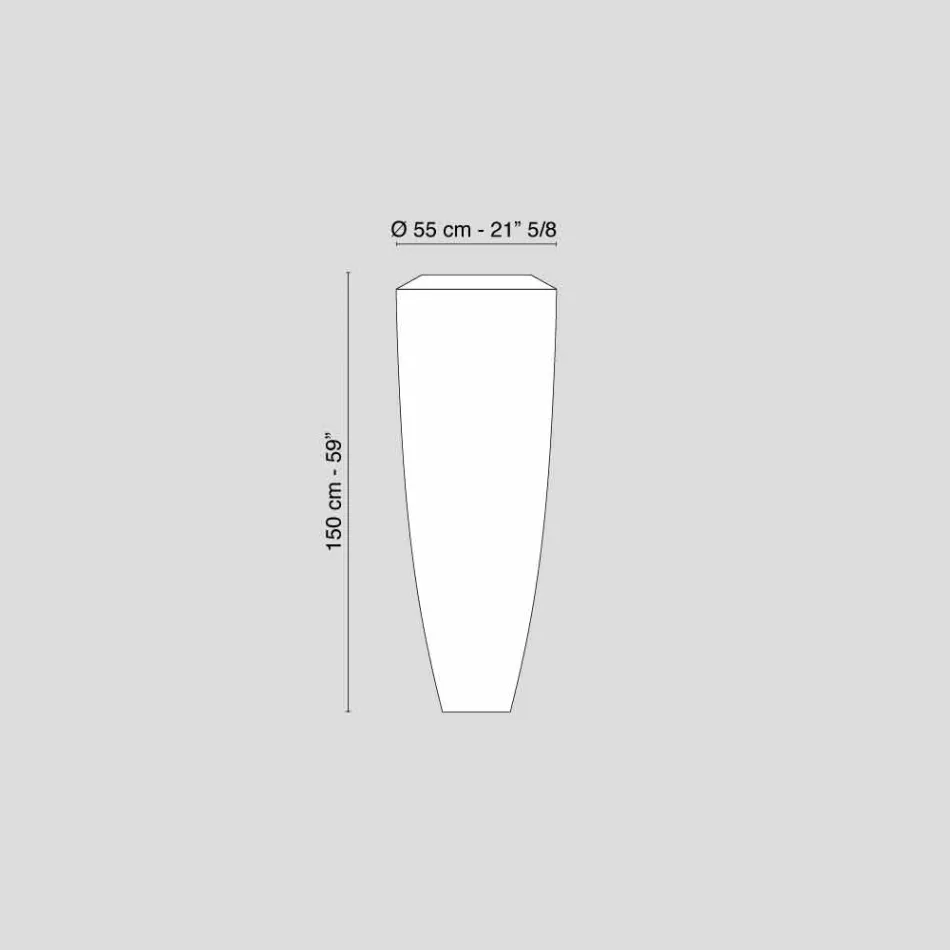 Lampada da terra per esterno in Ldpe a Led di design Obice Big  Viadurini