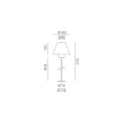 Lampada da Terra per Esterno in Ottone e Rame Made in Italy - Spada Viadurini