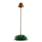 Lampada da Terra per Esterno in Ottone e Rame Made in Italy - Spada Viadurini