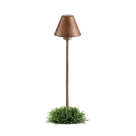 Lampada da Terra per Esterno in Ottone e Rame Made in Italy - Spada Viadurini