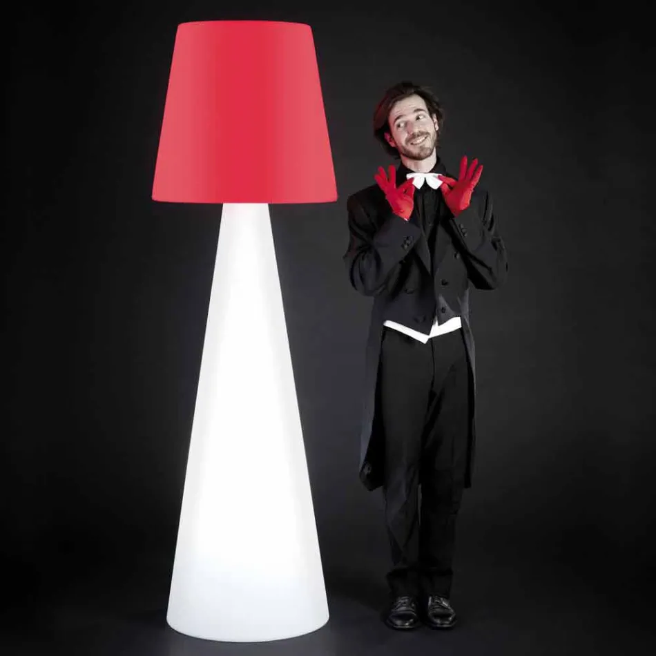 Lampada da terra per interni Slide Pivot bianco luminoso fatta Italia Viadurini