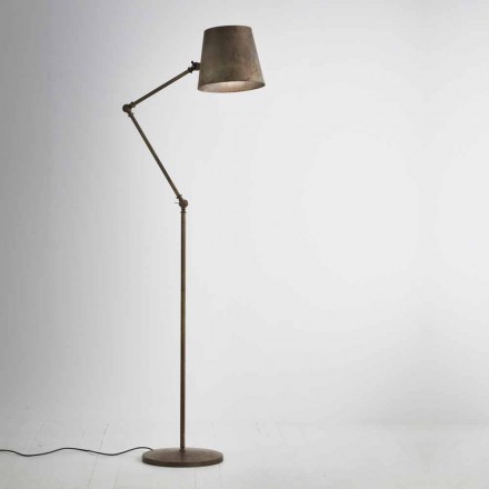 Lampada da terra stile industriale regolabile Reporter Il Fanale Viadurini