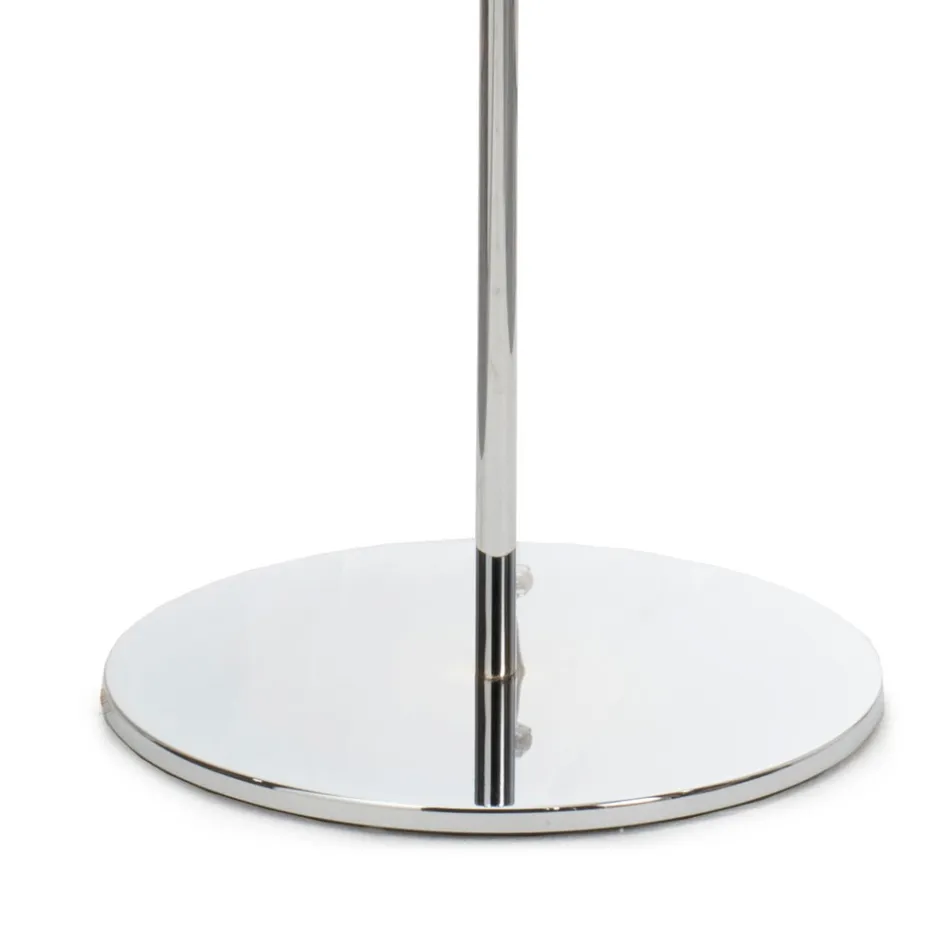 Lampada da Terra su Piantana in Vetro Incamiciato Bianco Made in Italy - Isotta Viadurini