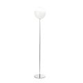 Lampada da Terra su Piantana in Vetro Incamiciato Bianco Made in Italy - Isotta