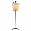Lampada da terra Tenarunga, in ottone anticato, 1 luce