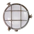 Lampada Decorativa Esterno Ottone con Vetro Opale - Sirena