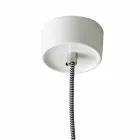 Lampada di design a sospensione in ceramica rosso made in Italy Asia Viadurini