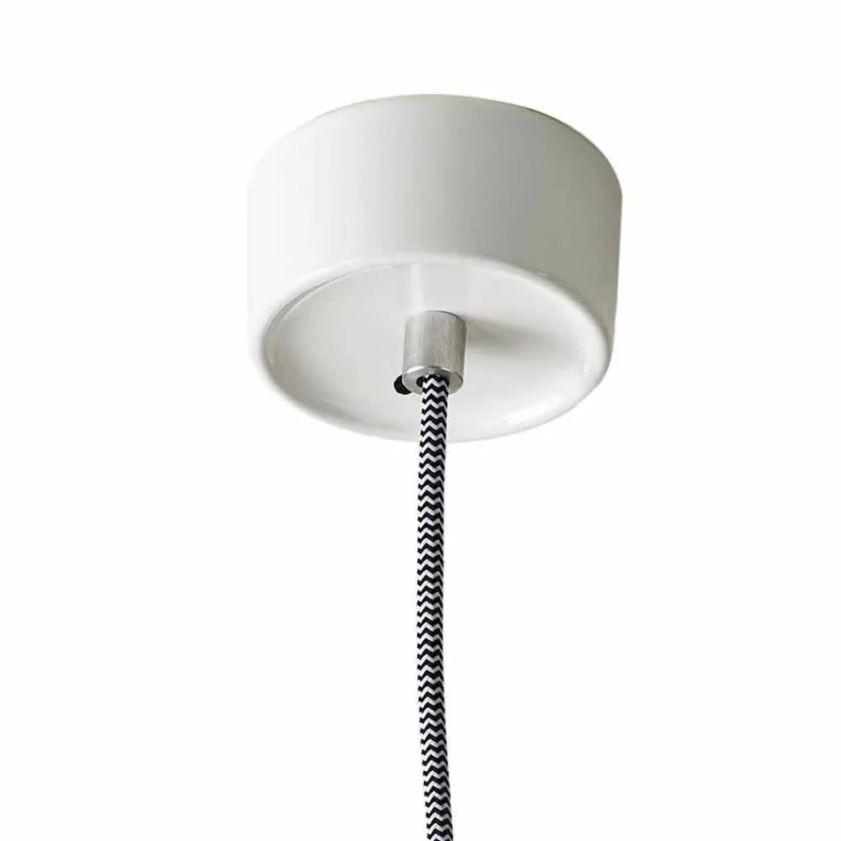Lampada di design a sospensione in ceramica rosso made in Italy Asia Viadurini