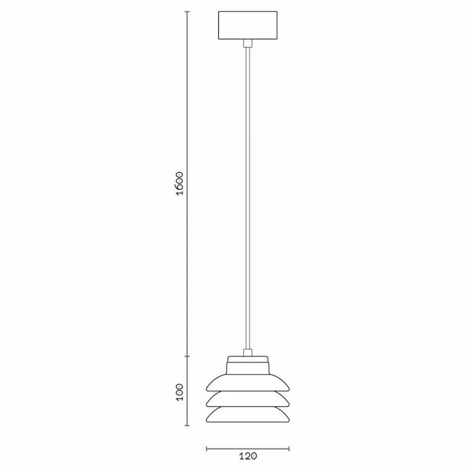 Lampada di design a sospensione in ceramica rosso made in Italy Asia Viadurini