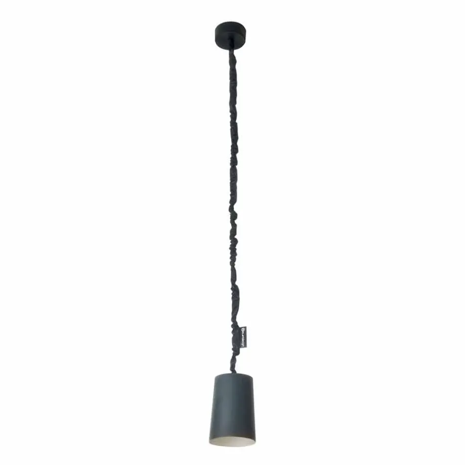 Lampada di design a sospensione In-es.artdesign Paint Lavagna resina Viadurini