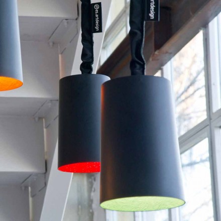 Lampada di design a sospensione In-es.artdesign Paint Lavagna resina Viadurini
