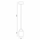 Lampada di design a sospensione in legno e ceramica made in Italy Asia Viadurini