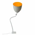 Lampada di design da terra In-es.artdesign Flower Cemento verniciata Viadurini