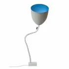 Lampada di design da terra In-es.artdesign Flower Cemento verniciata Viadurini