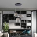 Lampada di Design in Metallo in Vetro 3 Luci Made in Italy - Tucana