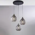 Lampada di Design in Vetro e Metallo Made in Italy per Arredare con Stile - Atlas Viadurini