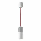 Lampada di design sospesa in ceramica e alluminio made in Italy Asia Viadurini