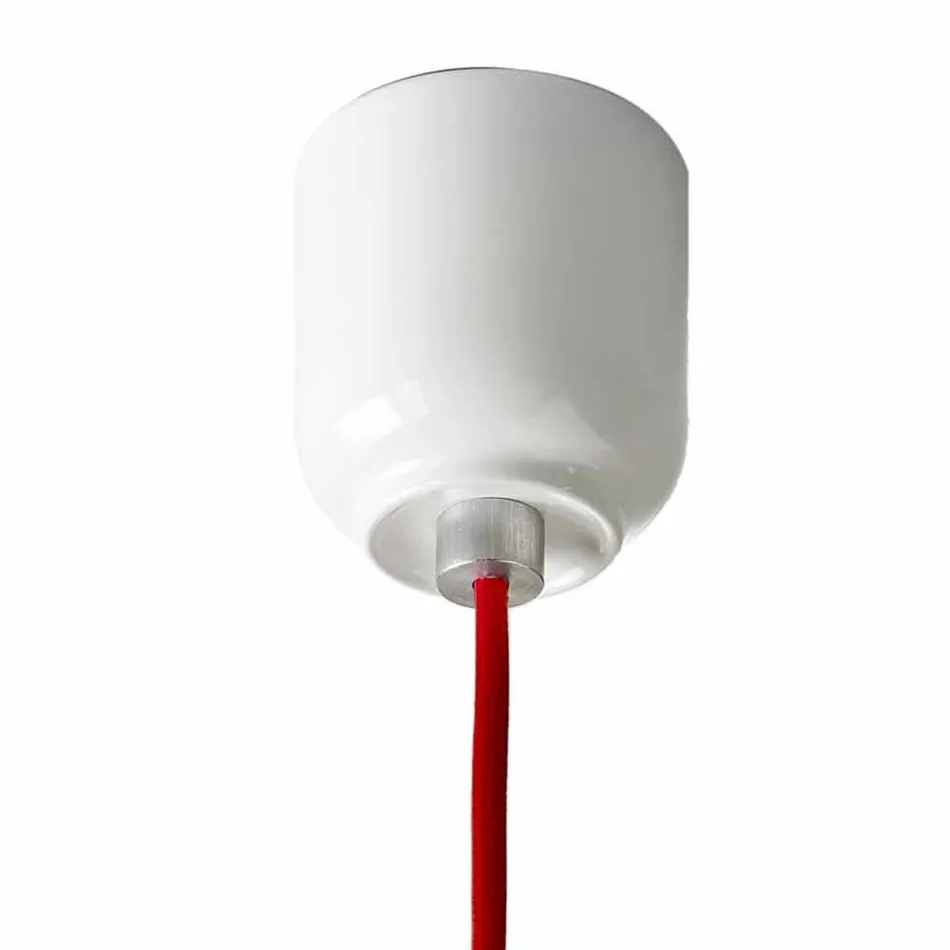 Lampada di design sospesa in ceramica e alluminio made in Italy Asia Viadurini