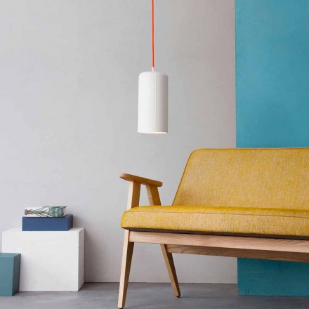 Lampada di design sospesa In-es.artdesign Candle 1 in colorata laprene Viadurini