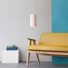 Lampada di design sospesa In-es.artdesign Candle 1 in colorata laprene Viadurini