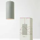 Lampada di design sospesa In-es.artdesign Candle 1 in colorata laprene Viadurini