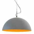 Lampada di design sospesa In-es.artdesign Mezza Luna Cemento vernice Viadurini