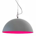 Lampada di design sospesa In-es.artdesign Mezza Luna Cemento vernice Viadurini