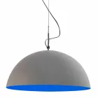 Lampada di design sospesa In-es.artdesign Mezza Luna Cemento vernice Viadurini
