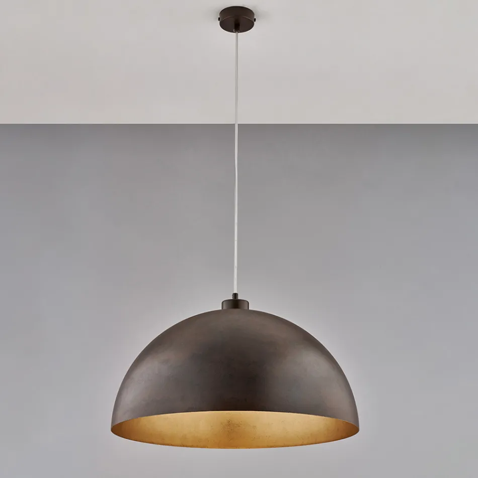 Lampada Elegante in Vetro e Metallo Made in Italy per Interni Raffinati - Deneb Viadurini