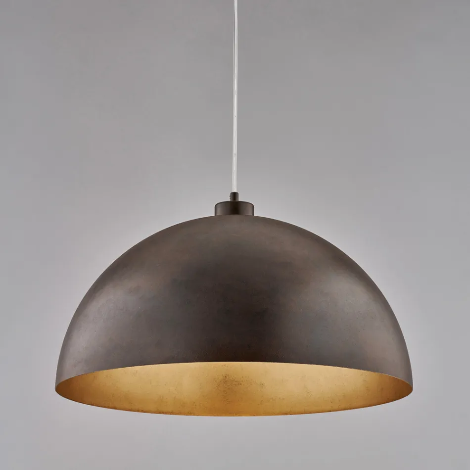 Lampada Elegante in Vetro e Metallo Made in Italy per Interni Raffinati - Deneb Viadurini