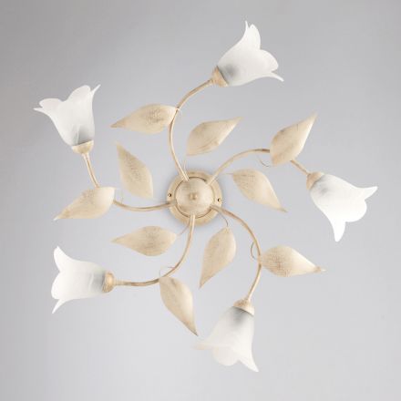 Lampada elegante in vetro e metallo Made in Italy per interni raffinati – Sirio Viadurini