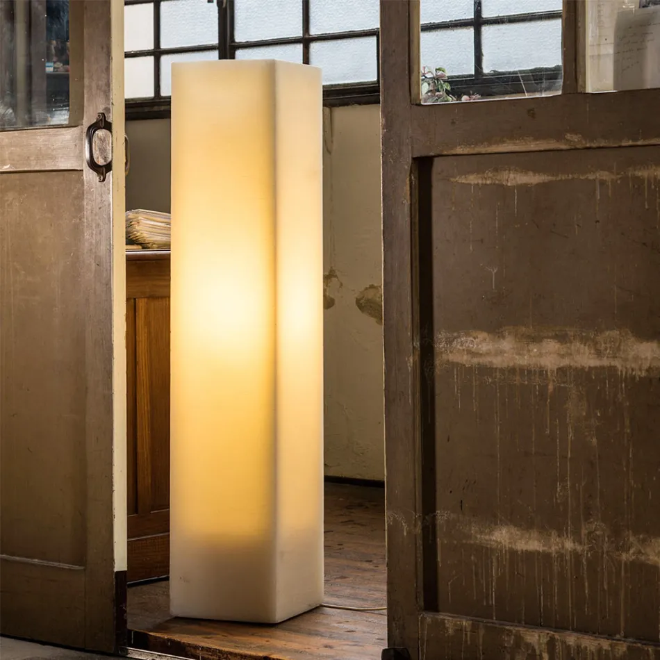 Lampada in Cera Effetto Graffiato Alta e di Design Made in Italy - Dalila Viadurini