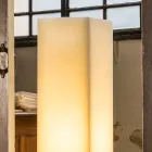 Lampada in Cera Effetto Graffiato Alta e di Design Made in Italy - Dalila Viadurini