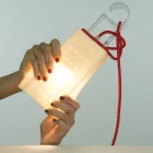 Lampada in laprene da tavolo In-es.artdesign Cacio & Pepe moderna Viadurini