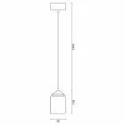 Lampada in legno di faggio e ceramica sospesa fatta in Italia Asia Viadurini