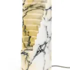 Lampada in Marmo Paonazzo e Diverse Misure Made in Italy - Daichi Viadurini