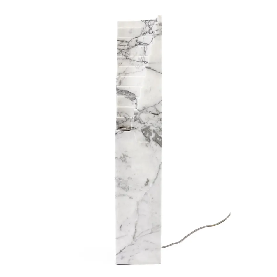 Lampada in Marmo Paonazzo e Diverse Misure Made in Italy - Daichi Viadurini