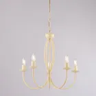 Lampada in metallo bianco stile shabby per arredare con eleganza – Roccia Viadurini